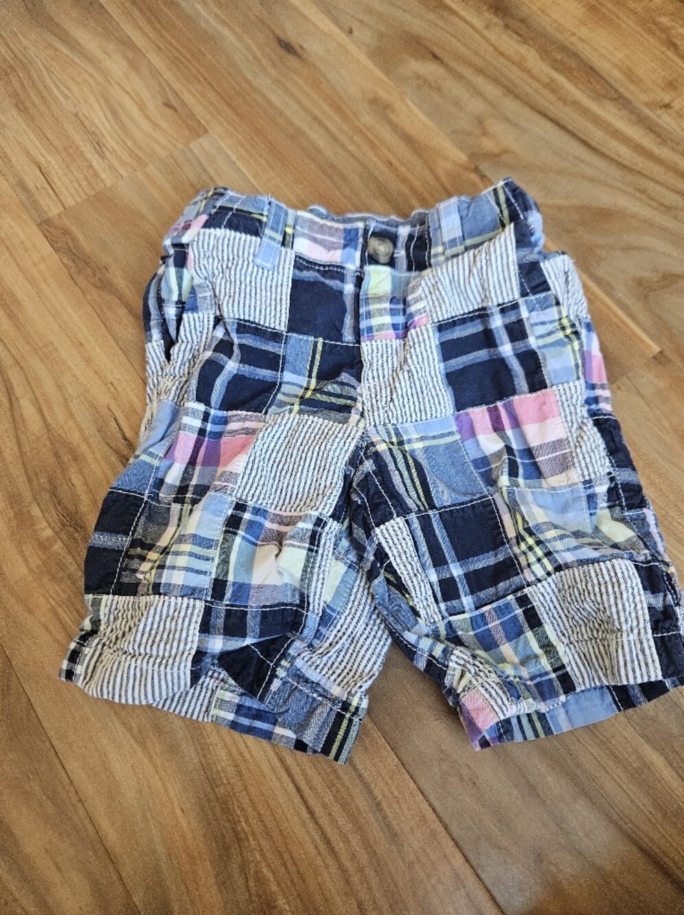 Gymboree Blue Chambray Shorts with Trim 4t